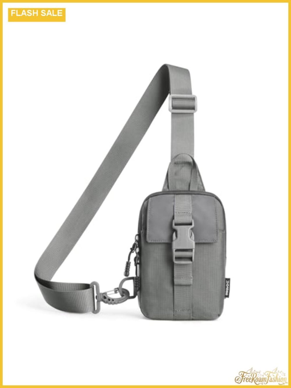 Waterproof Mini Crossbody Sling Bag Adjustable Nylon Chest Fanny Pack